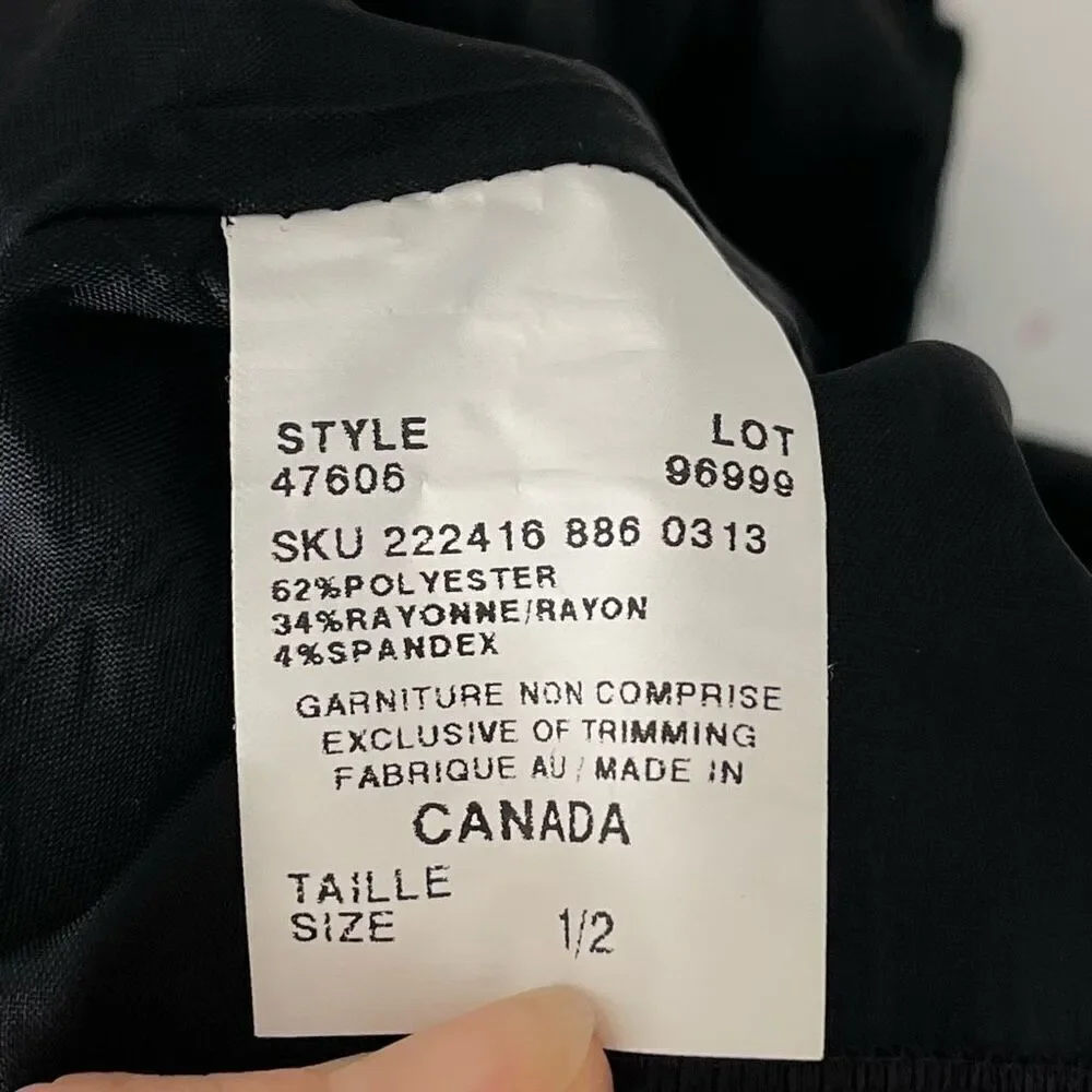 NWT Le Chateau Grid Check Pencil Skirt - 1/2